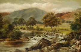 MANDER, William Henry (1850-1922), "Schottische Landschaft", Öl/Lwd., 30 x 46, unten links signiert,