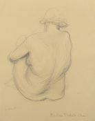 MARCKS, Gerhard (1889-1981), "Rodins Modell (Eva)", Bleistift/Papier, 35 x 27, handsigniert,
