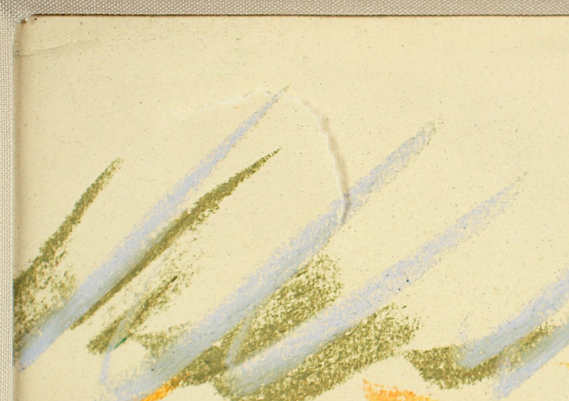 LADWIG, Roland, "Bonneux", Fettkreide/Papier, 42 x 29,5, unten links handsigniert und datiert '85, - Image 3 of 4