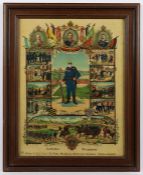 RESERVISTENBLATT, Erinnerung an meine Dienstzeit, Chromolithografie, ca. 52 x 40, Passau 1901/03,