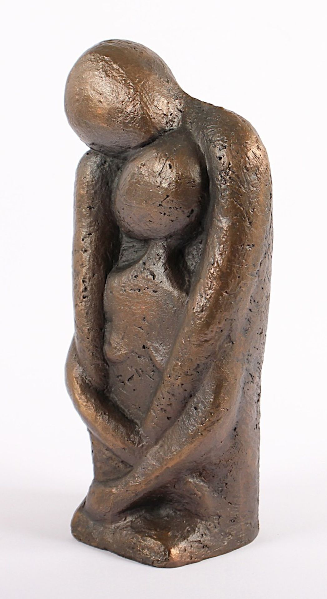 SIERY, Heinz und Ingrid, "Paar - Zärtlichkeit", Bronze, H 30 - Bild 2 aus 3