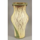 VASE, Keramik, polychrom bemalt, H 37, rote Stempelmarke, Amphora-Werke Riessner, Stellmacher &