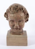 EPSTEIN, Jacob, wohl, "Mädchenkopf", Terracotta, H 22
