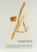 POLKE, Sigmar, Plakat "Kunstmuseum Bonn", Farboffset, 83 x 60, 1988, handsigniert, ungerahmt