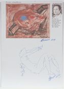 ATTERSEE, Christian Ludwig, "Windschief", Farboffsetdruck, 29 x 21, mit kleiner