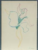 PICASSO, Pablo, "Danseuse", Frontispiz für "Le Ballet", Farblithographie, 1954, 28 x 18,5,