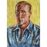 DE PAULA, Inimá (1918-1999), "Bildnis eines Mannes", Öl/Hartfaser, 73,5 x 54, unten rechts signiert,