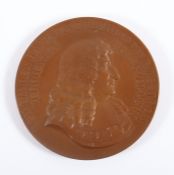 MEDAILLE, Bronze, auf den Besuch des Deutschen Kaisers Wilhelm II. zur Besichtigung des neuen