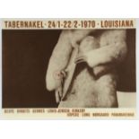 BEUYS, Joseph, "Tabernakel 24/1-22/21970 Louisiana", Offset, 62 x 84,5, handsigniert, gestempelt, an