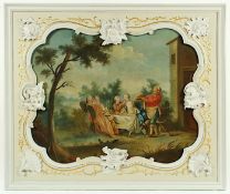 WATTEAU, Antoine (1684-1721), Nachfolge um 1900, "Festtafel im Park", Öl/Lwd., 88 x 110, wohl