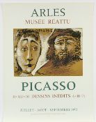 PICASSO, Pablo, Plakat Arles Musée Réattu, Farblithografie, 66 x 50, Mourlot, 1971, ungerahmt