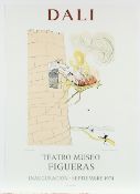 DALI, Salvador, Plakat Teatro Museo Figueras, 1974, Farblithografie, 73 x 52, Druck Mourlot,