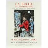 CHAGALL, Marc, Plakat La ruche, Farblithografie, 74 x 54, 1978, Mourlot, ungerahmt