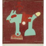 ALT, Otmar, "Das Tier", Farbserigrafie, 49 x 46, nummeriert 75/200, handsigniert und datiert '74,