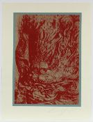 FUCHS, Ernst, "Mordechai", Farbserigrafie, 52 x 38, nummeriert 29/200, handsigniert, ungerahmt