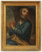 SAKRALMALER DES 18.JH., "Apostel Simon Petrus", Öl/Lwd., 51 x 39, besch. und rest., minimiert, R.
