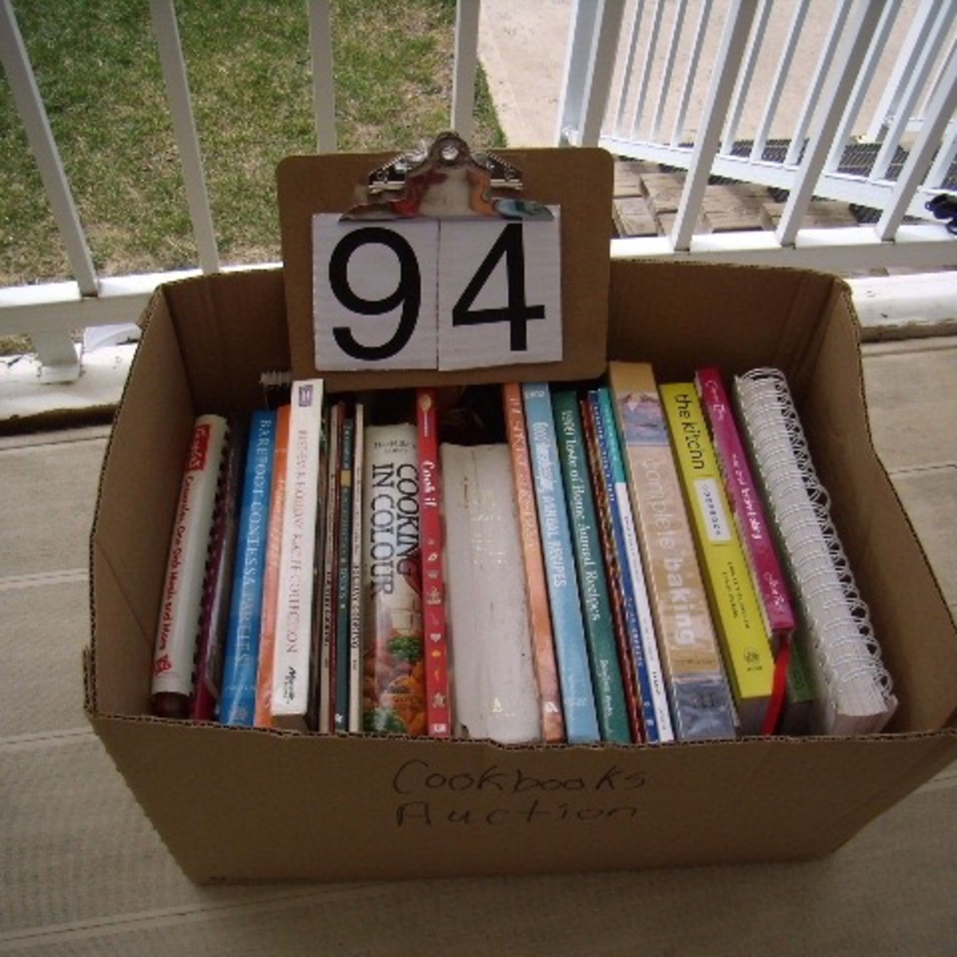 Box miscellaneous cookbooks