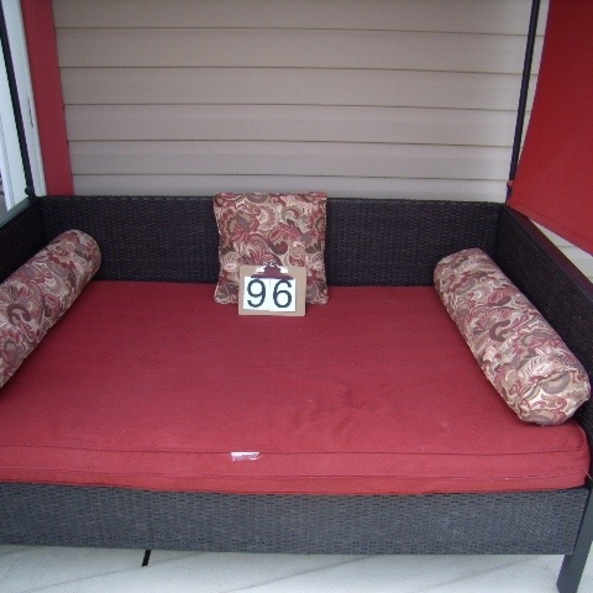 Patio day bed with cover & cushions