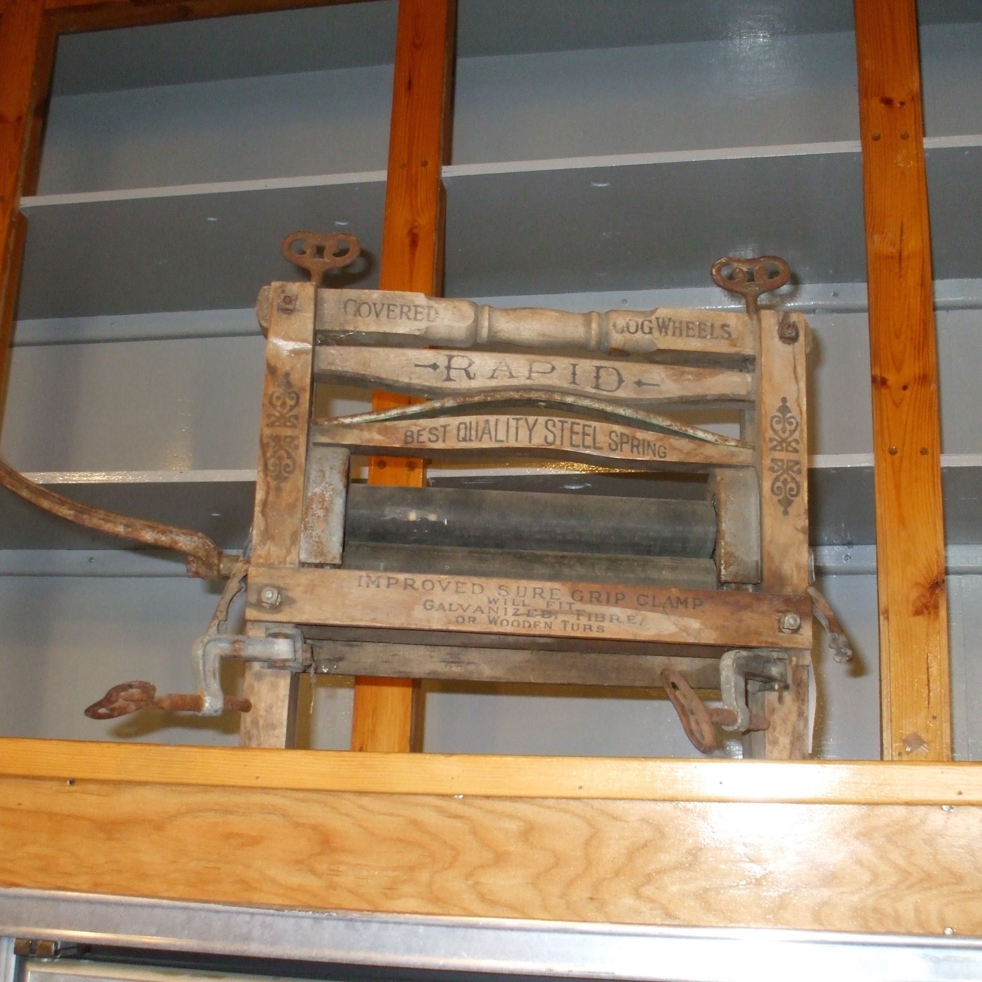 Antique wooden Rapid wringer