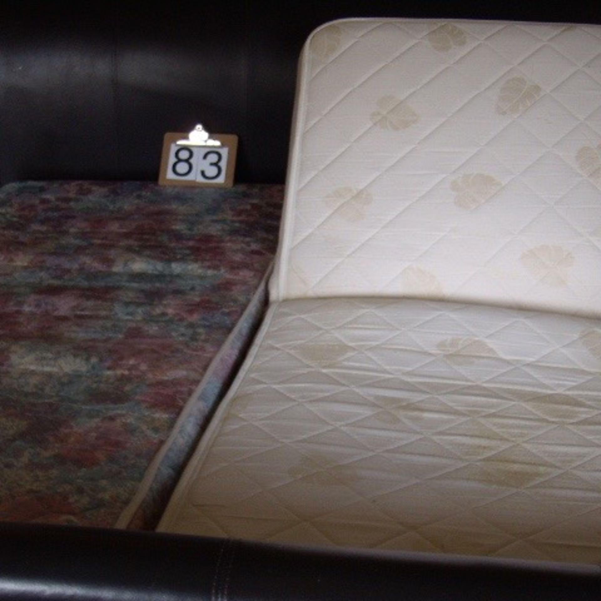 King Bed 2 extra long twins,, 1 is electric adjustable, leather headboard - Image 3 of 3
