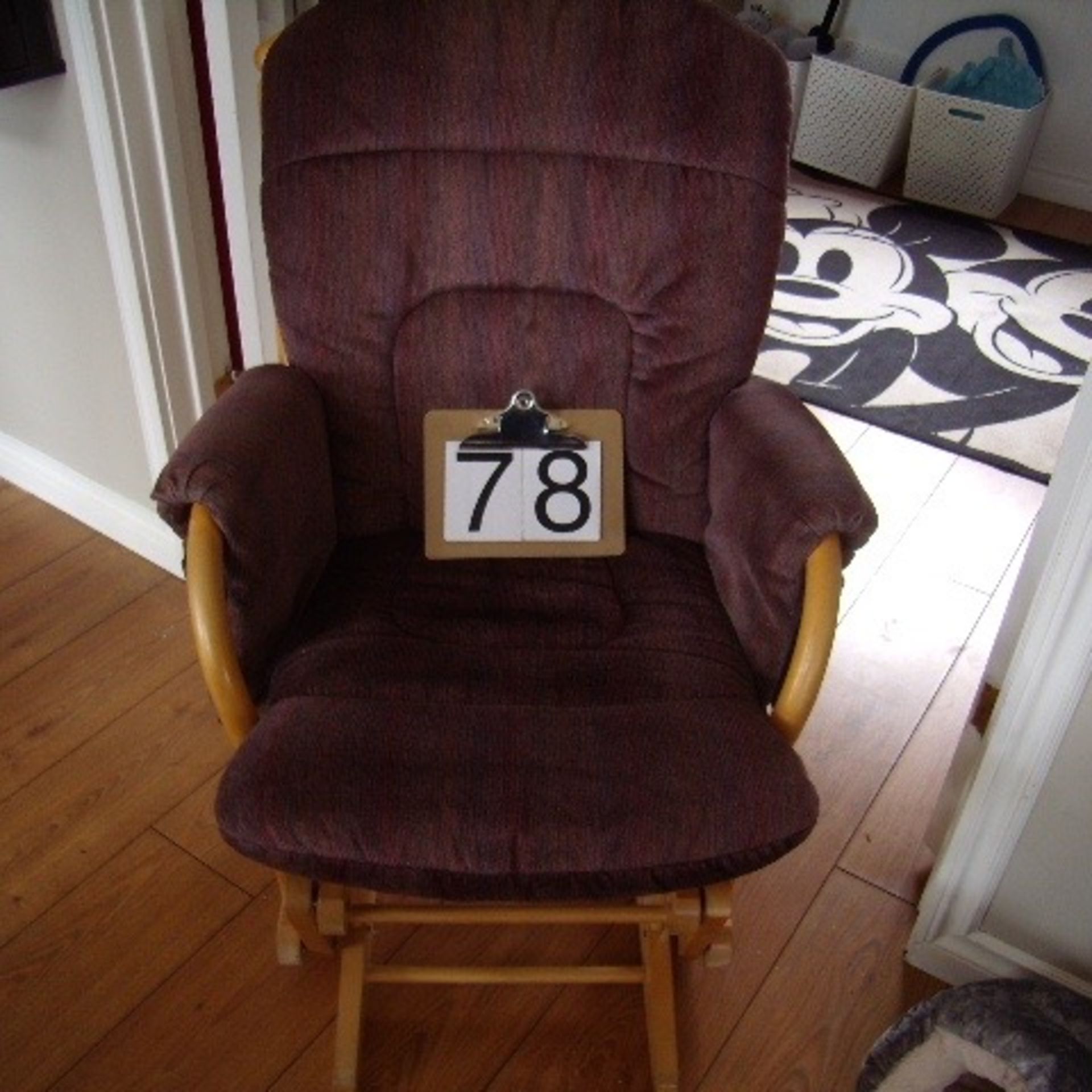 Wooden rocking chair,