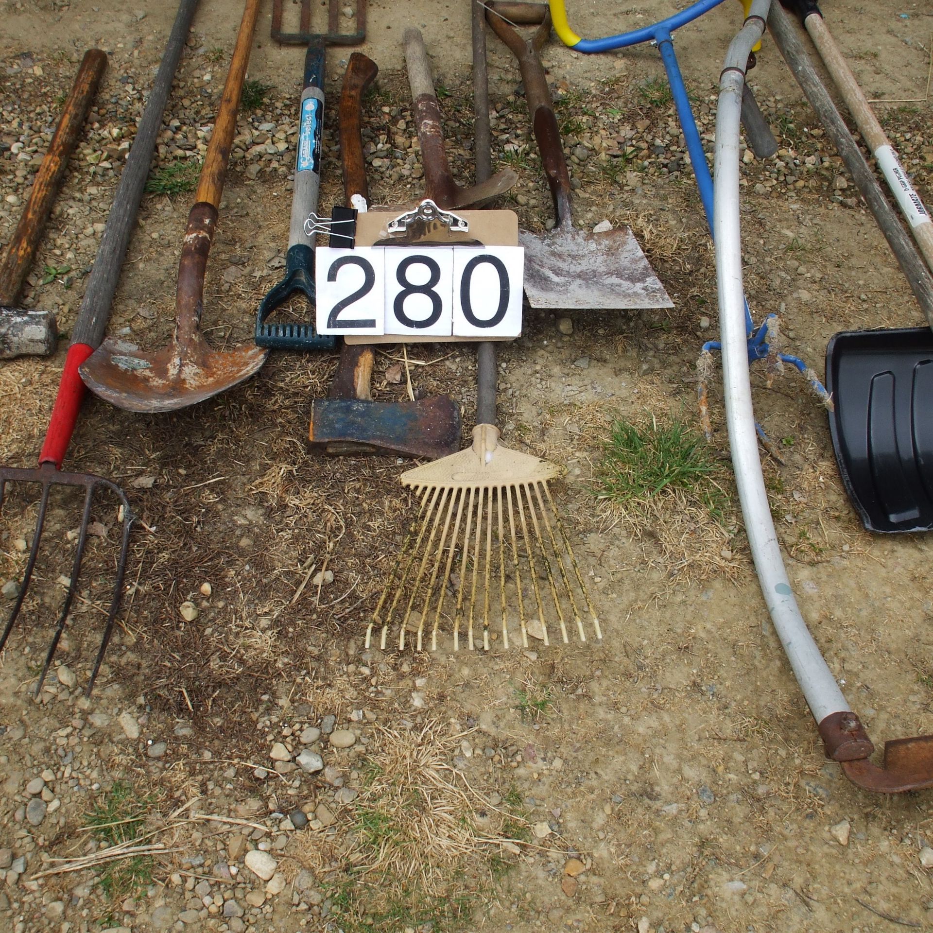 Assorted garden tools