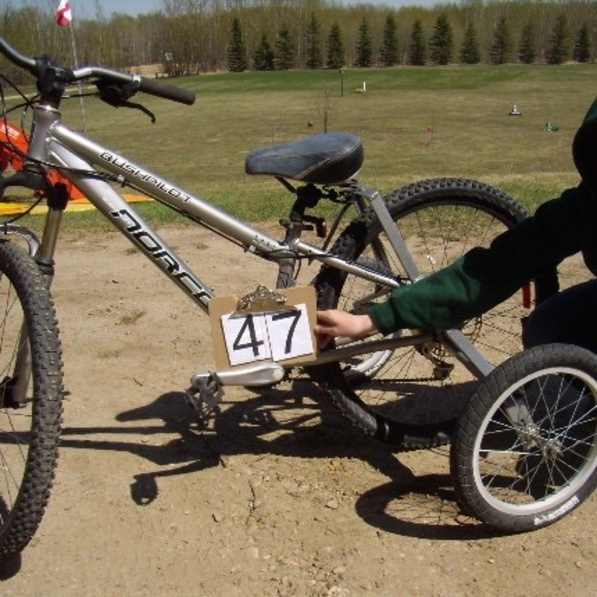 Bush Pilot Bike with extra wheels for persons with disabilities