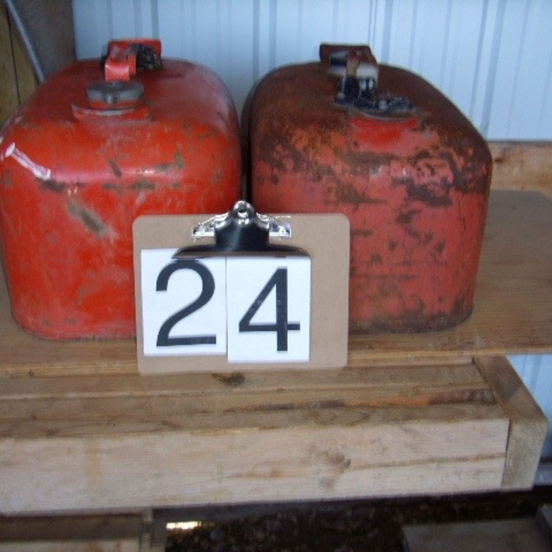 Boat gas cans, metal