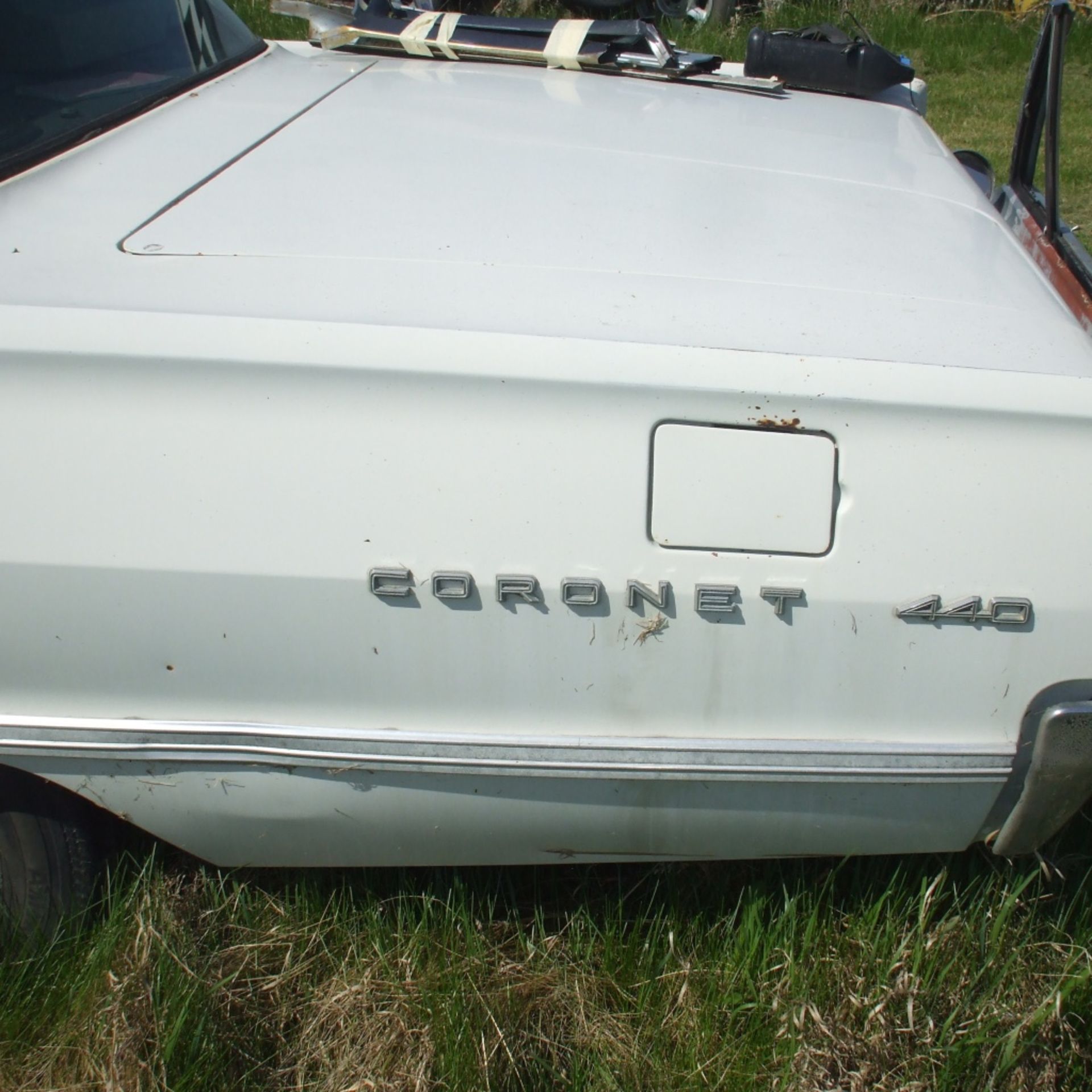 1967 Dodge Coronet 440,V8,383 motor, white, started last fall - Image 3 of 11