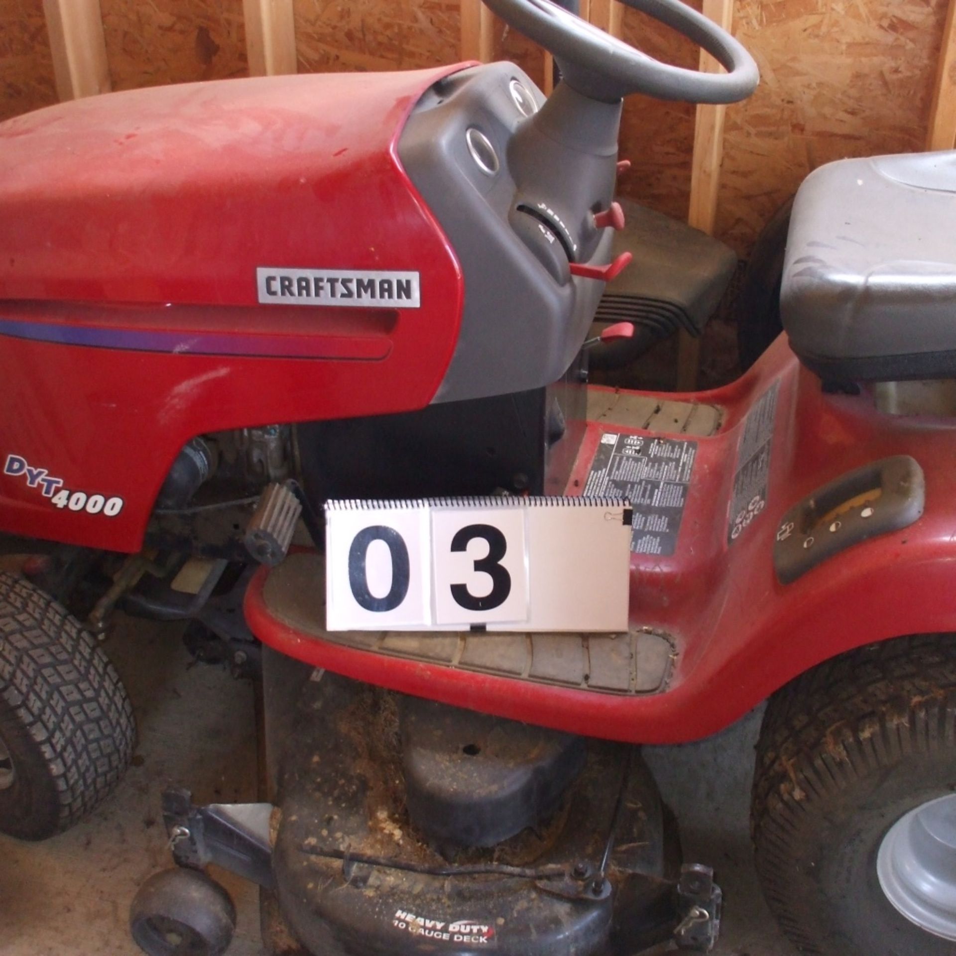 Craftsman DYT4000 Garden Tractor with mower, not running