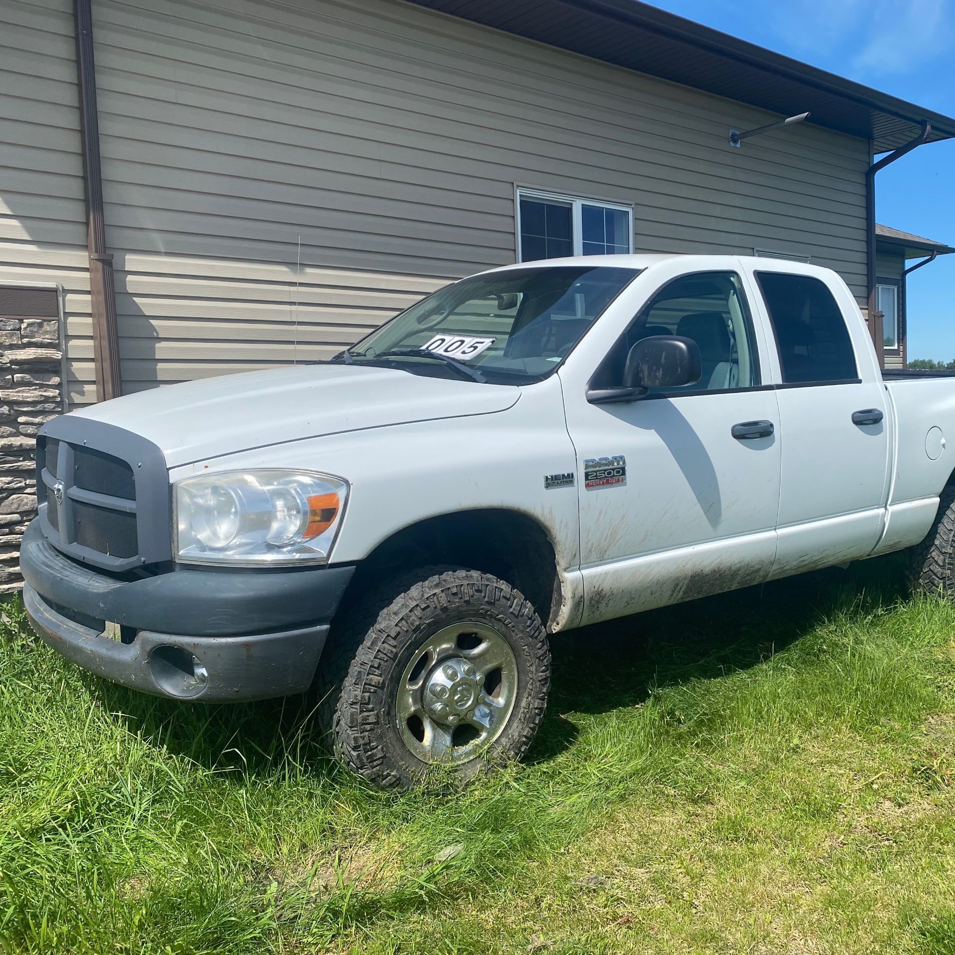 2009 E10Dodge 2500, 212923 kms,white sn:3D7KS28139G53033 - Image 5 of 6