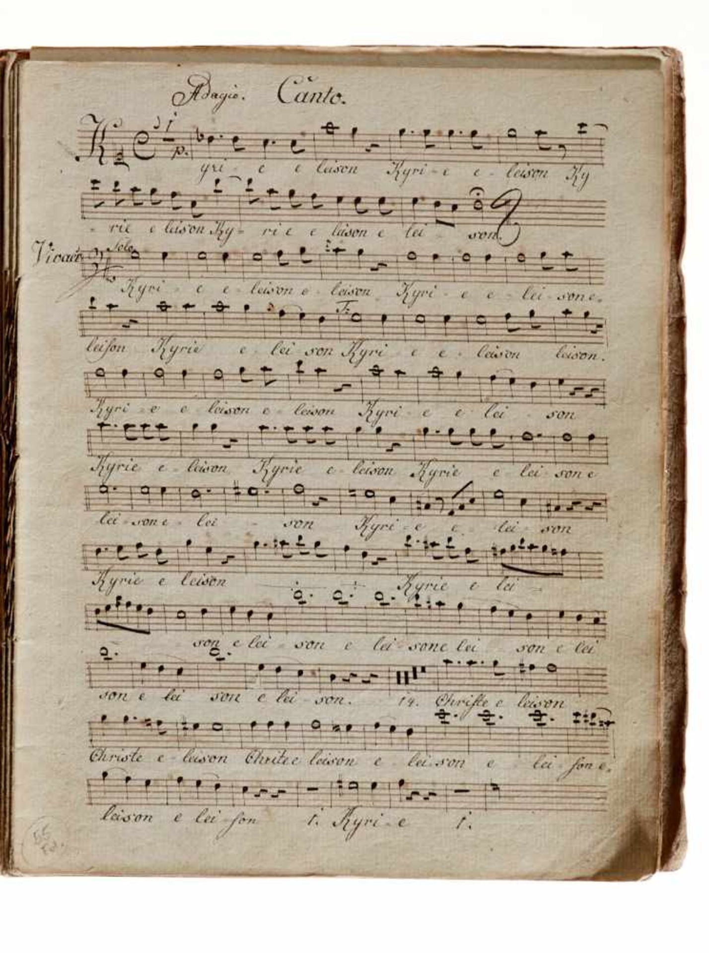 Haydn -"Messe Solem. in C, a Canto, Alto, Tenore et Basso. Violino Primo et Secundo, Alto Viola, Due - Bild 2 aus 3