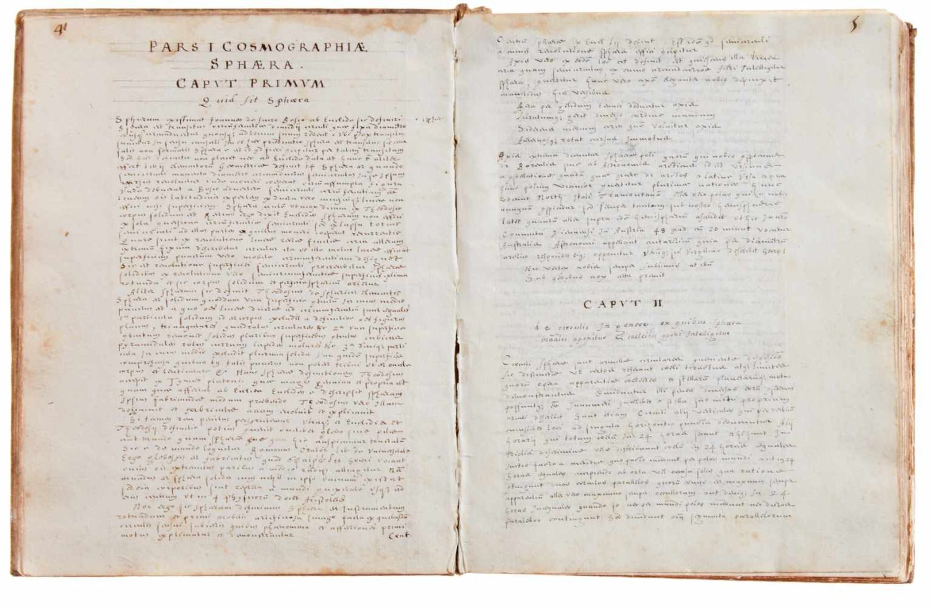 "Punctum minimum et maximum geometrica dei et utriusque mundi imago".Lateinische Handschrift auf - Bild 2 aus 13