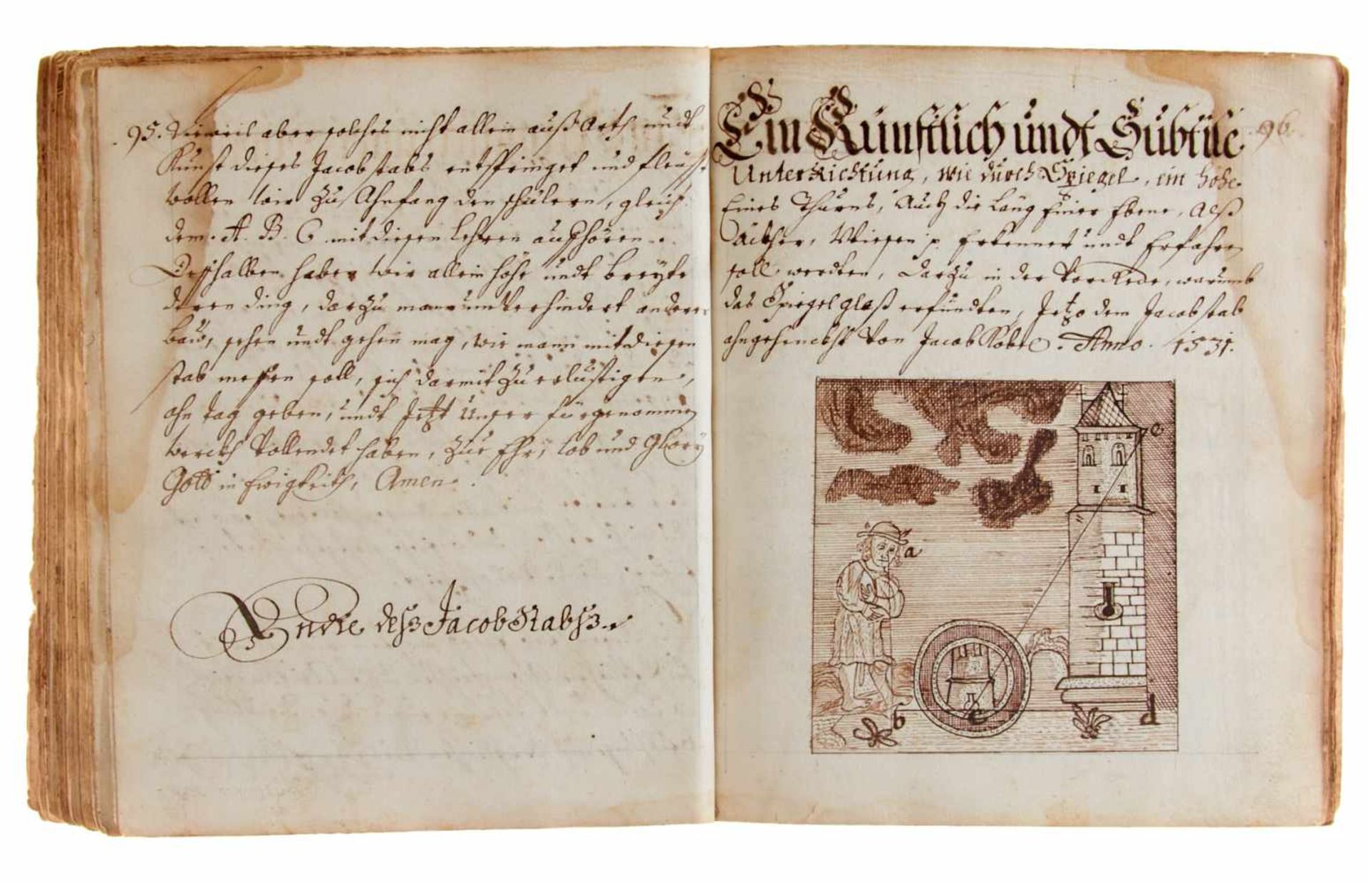 Feldmesskunst -Deutsche Handschrift auf Papier. Nicht dat. Deutschland, um 1780. 4°. Mit - Bild 7 aus 8