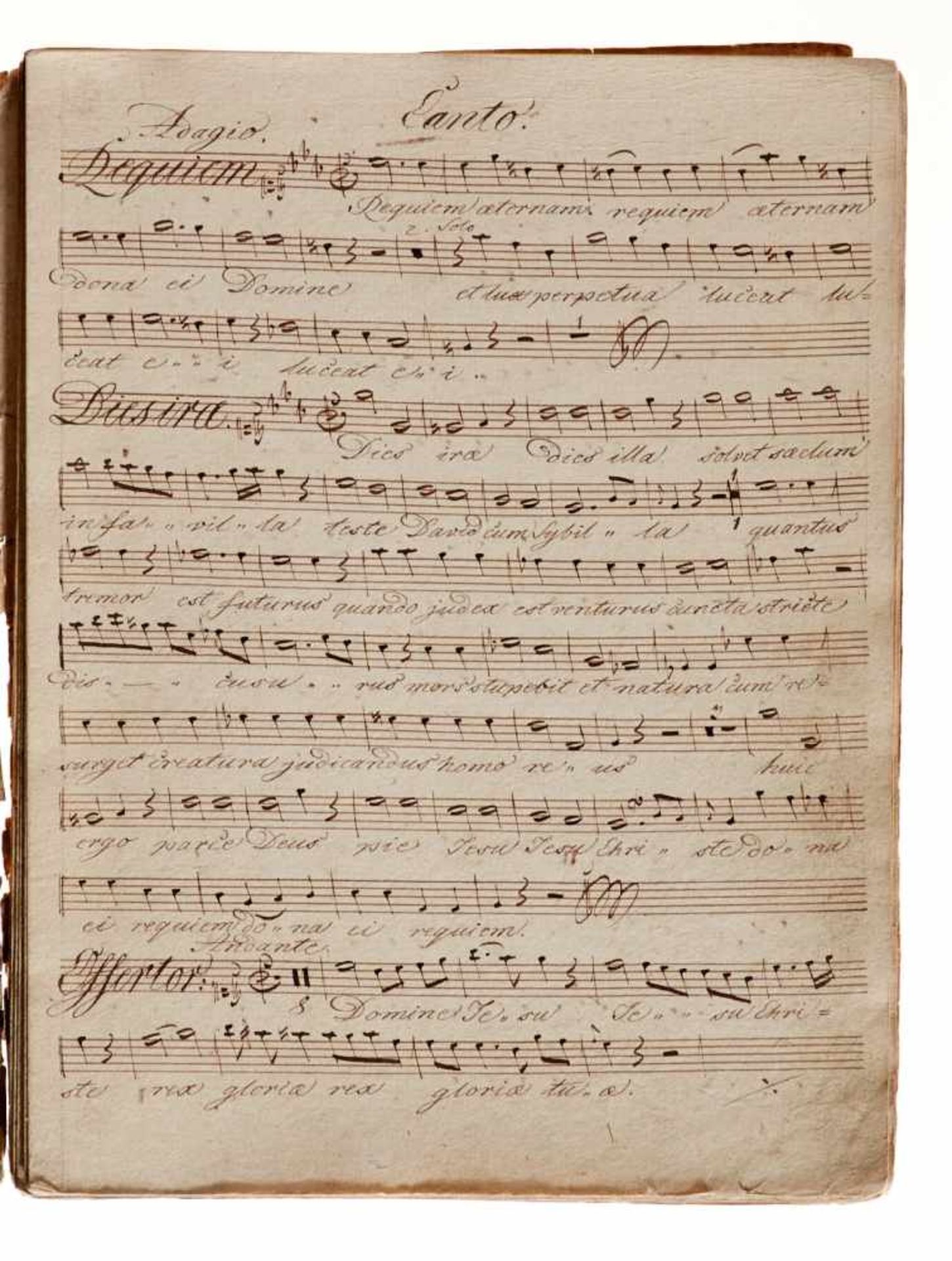 Schiedermayer -Kopistenabschriften von drei Kirchenmusikwerken von J. B. Schiedermayer für kleines - Bild 2 aus 2