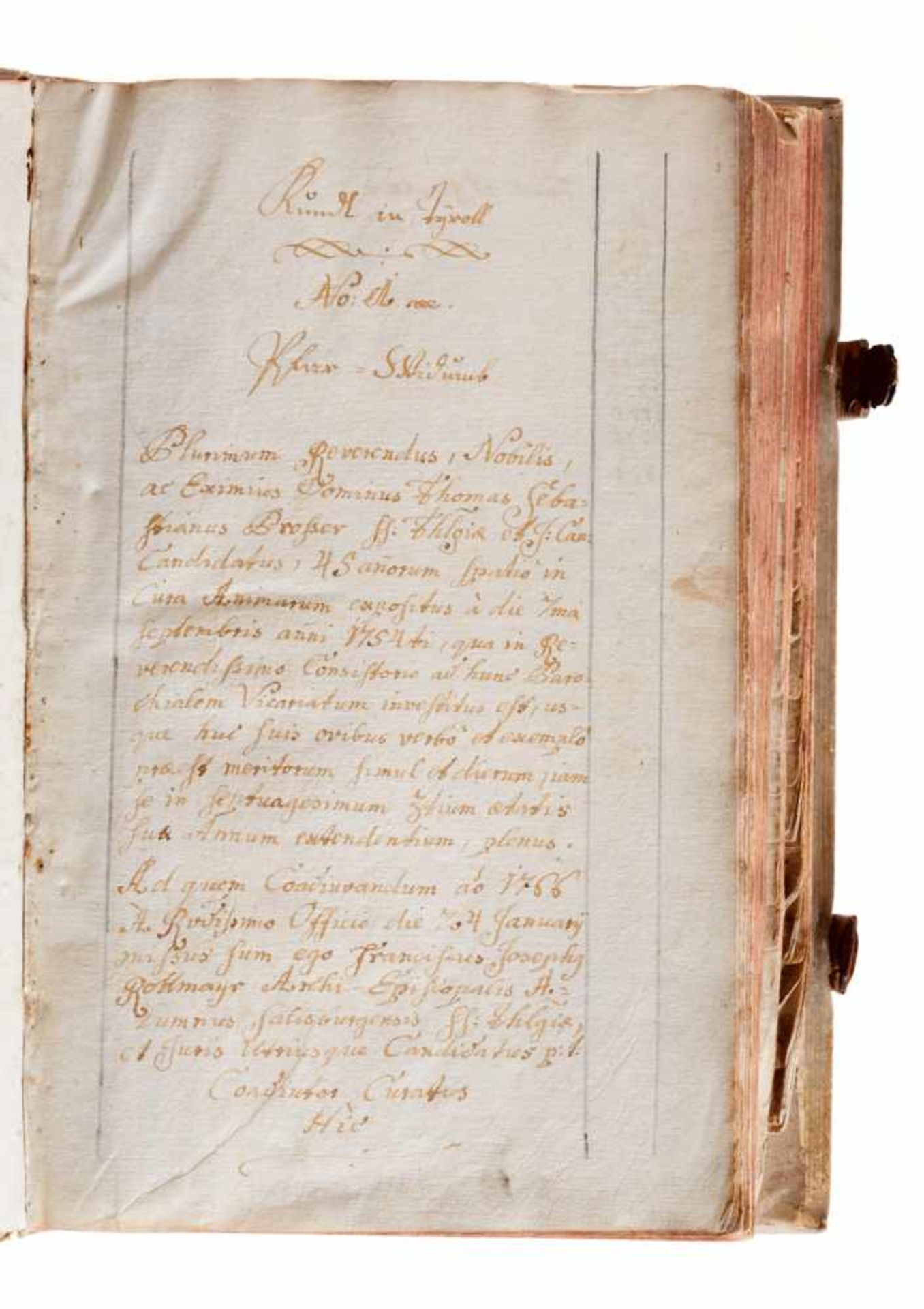 Kundl - Liber animarum -Lateinische und deutsche Handschrift auf Papier. Dat. Kundl (Tirol), 1767- - Bild 3 aus 3