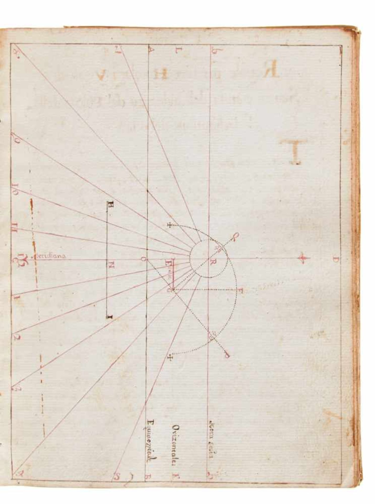 Sonnenuhren - "Compendio Gnomonico".Italienische Handschrift auf Papier. Wohl Süditalien, um 1700. - Bild 5 aus 5