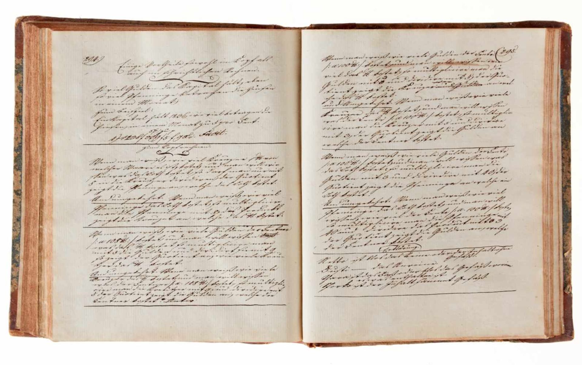 Handschriften - Rechenbuch.Deutsche Handschrift auf Papier. Dat. Heidelberg, 1810. 4ø. 304 S., 14 - Bild 4 aus 4