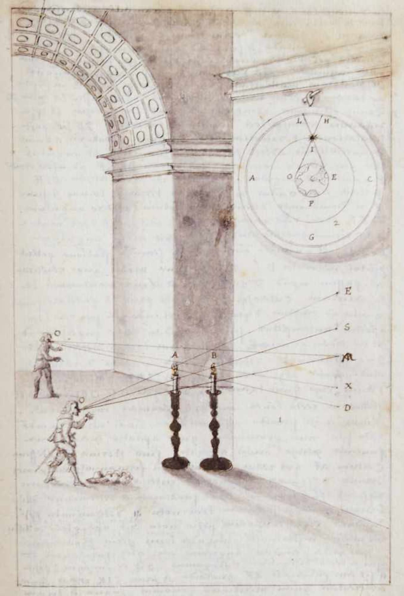 "Punctum minimum et maximum geometrica dei et utriusque mundi imago".Lateinische Handschrift auf - Bild 8 aus 13