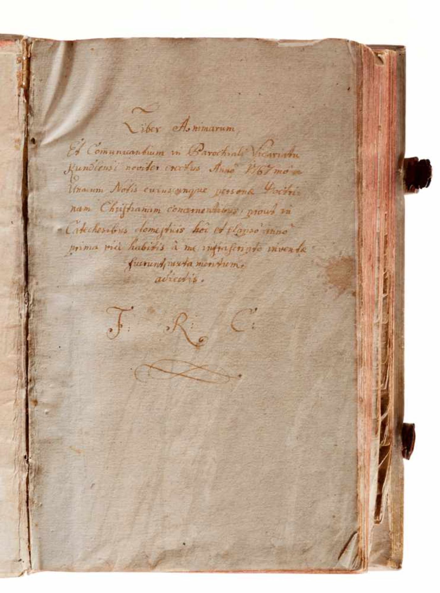 Kundl - Liber animarum -Lateinische und deutsche Handschrift auf Papier. Dat. Kundl (Tirol), 1767- - Bild 2 aus 3