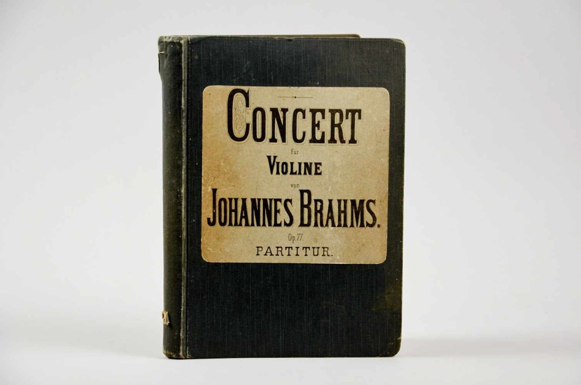- Seltener erster Druck der ersten Ausgabe - Brahms, J.,Concert für Violine mit Begleitung des