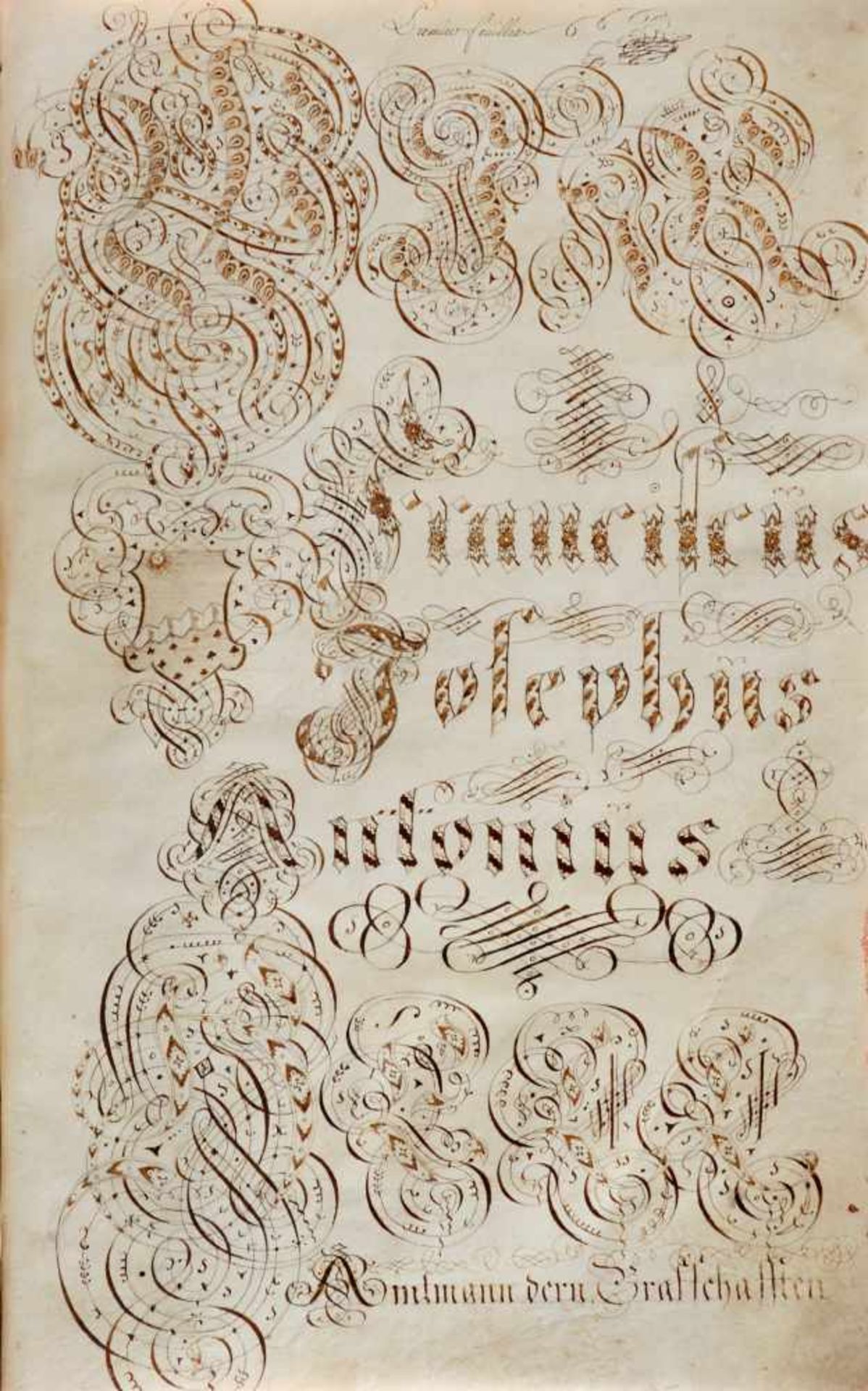 "St. Johannser Commenthurey Terain von Basel zu Helfrantzkirch De Anno 1770".Deutsche Handschrift - Bild 6 aus 6