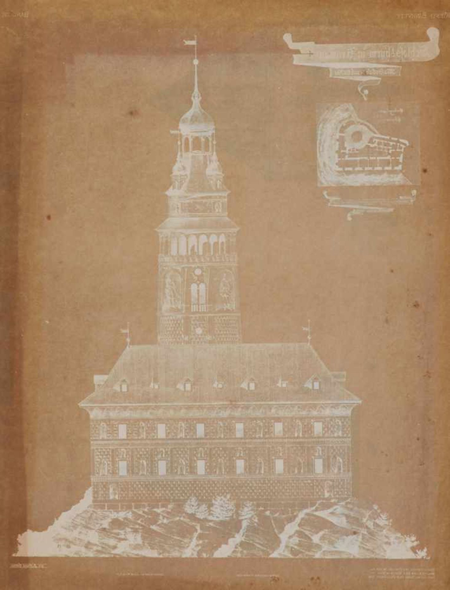 Mitteleuropa - Wiener Bauhütte -Ca. 800 Tafeln in Autographie, Photolithographie und Lichtdruck. - Bild 2 aus 16