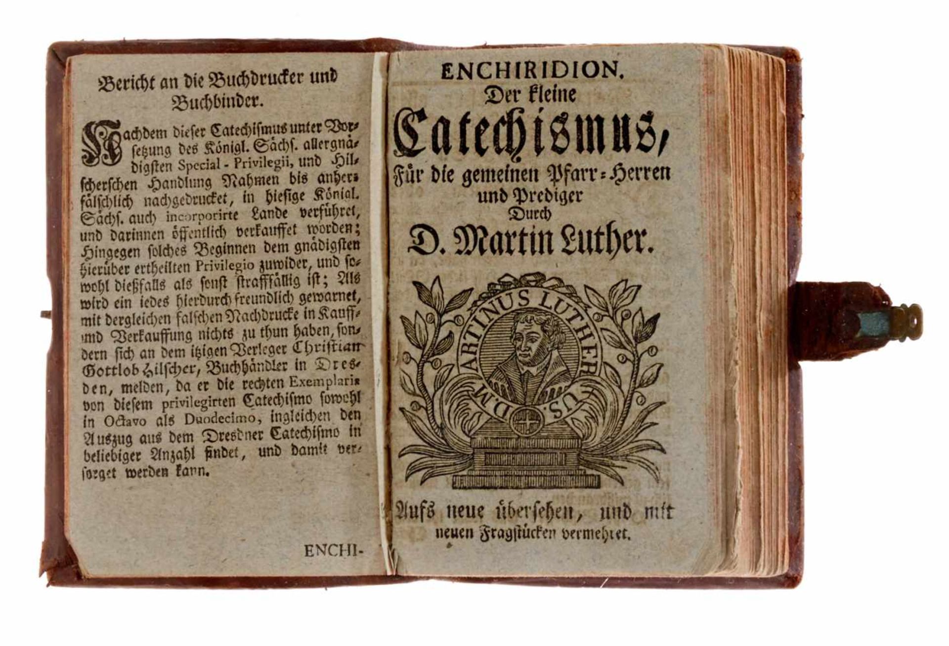 Luther, M.,Kleiner Catechismus. Auf Churfl. Durchl. zu Sachsen gnädigsten Befehl, ... in Kirchen und - Bild 3 aus 3