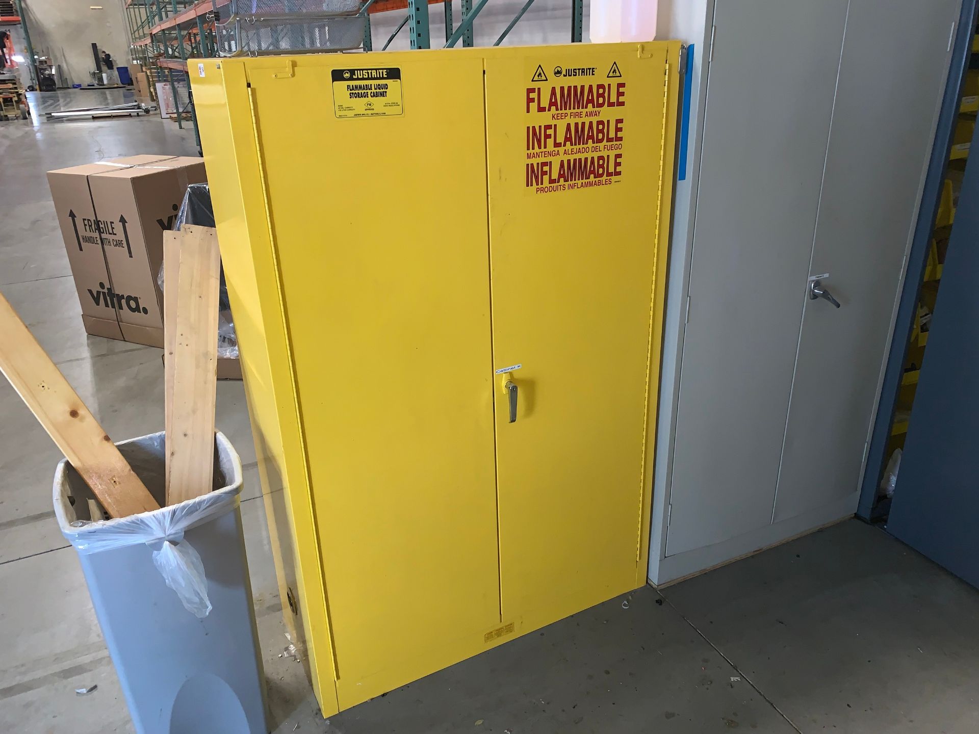 Justrite 45-Gallon 2-Door Flammable Liquid Storage Cabinet