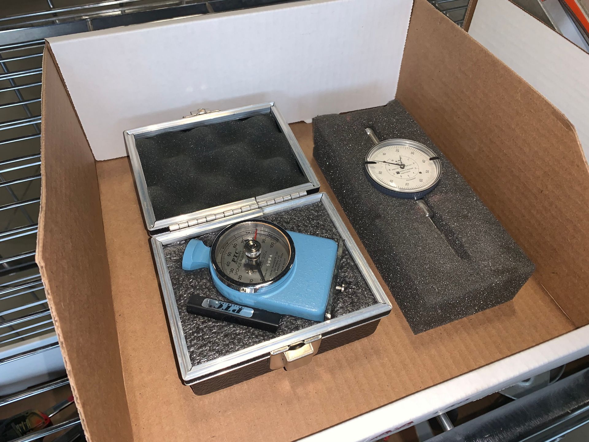 Lot including Brown & Sharpe Dial Indicator and PTC Instruments Sponge Rubber Gauge - Image 2 of 2