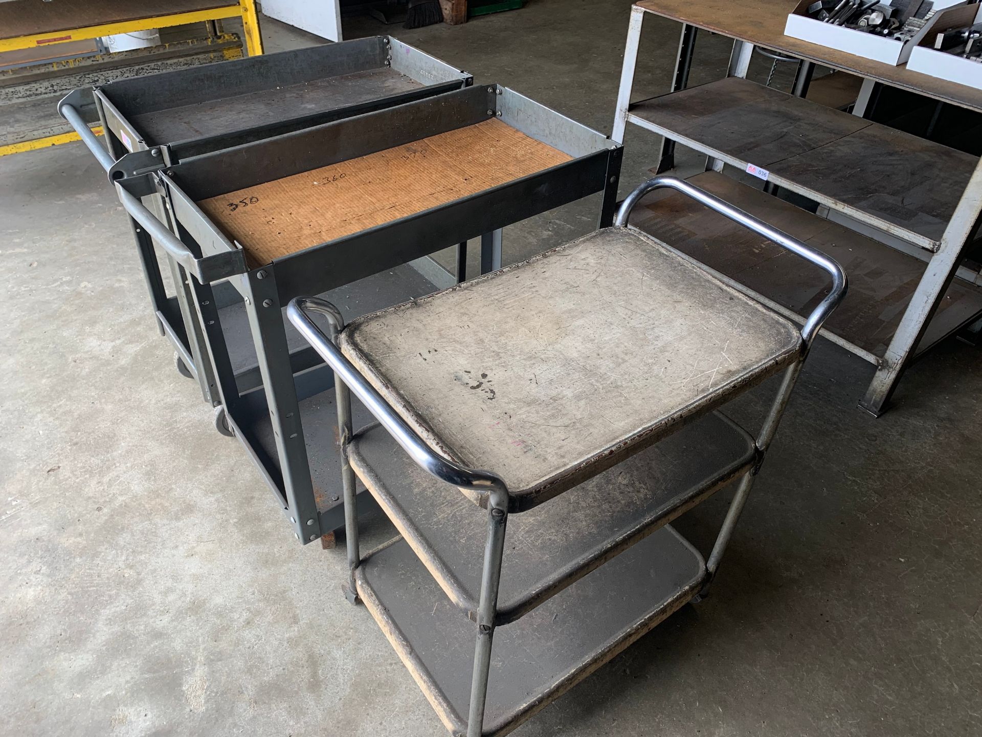 Lot with (3) Metal Shop Carts - Image 2 of 2