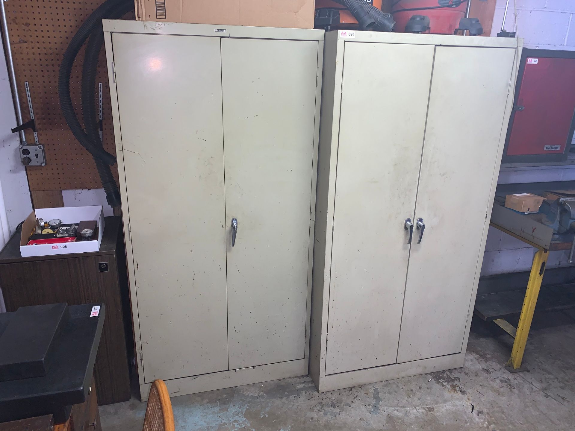 Lot with (2) Metal 2-Door Storage Cabinets - Image 2 of 2