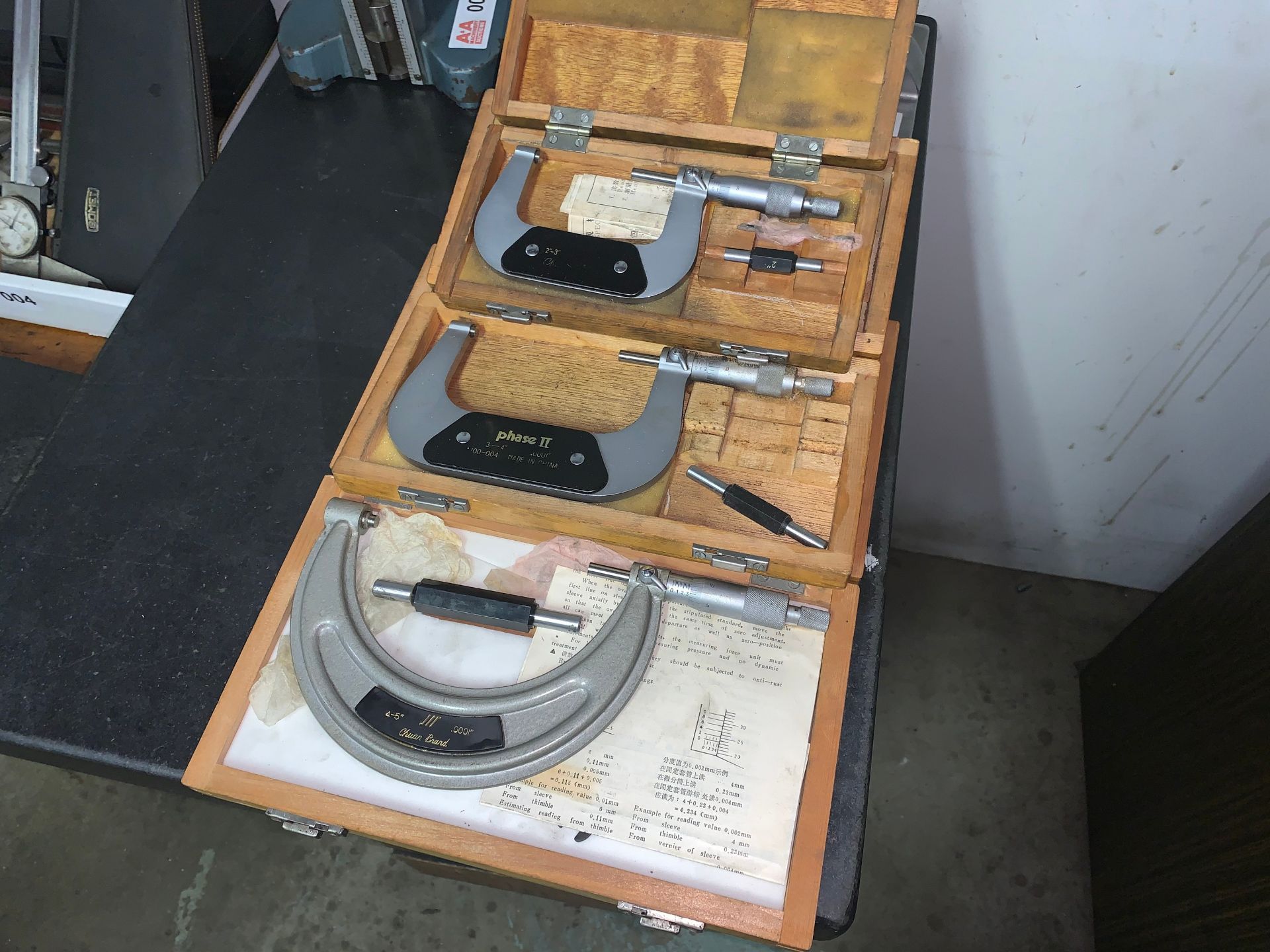 Lot with (3) Micrometers