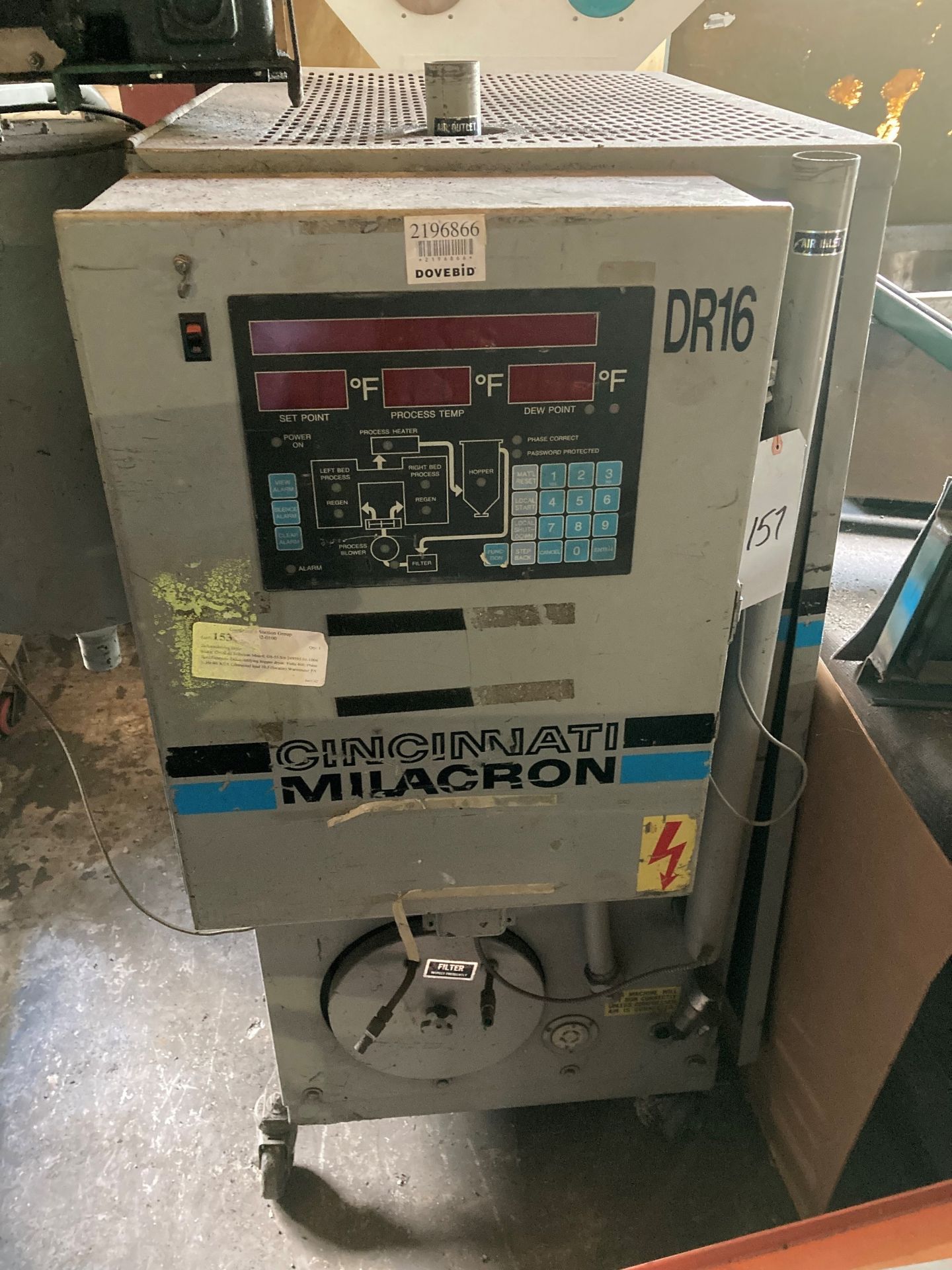 Cincinnati Milacron Plastic Materials Dryer